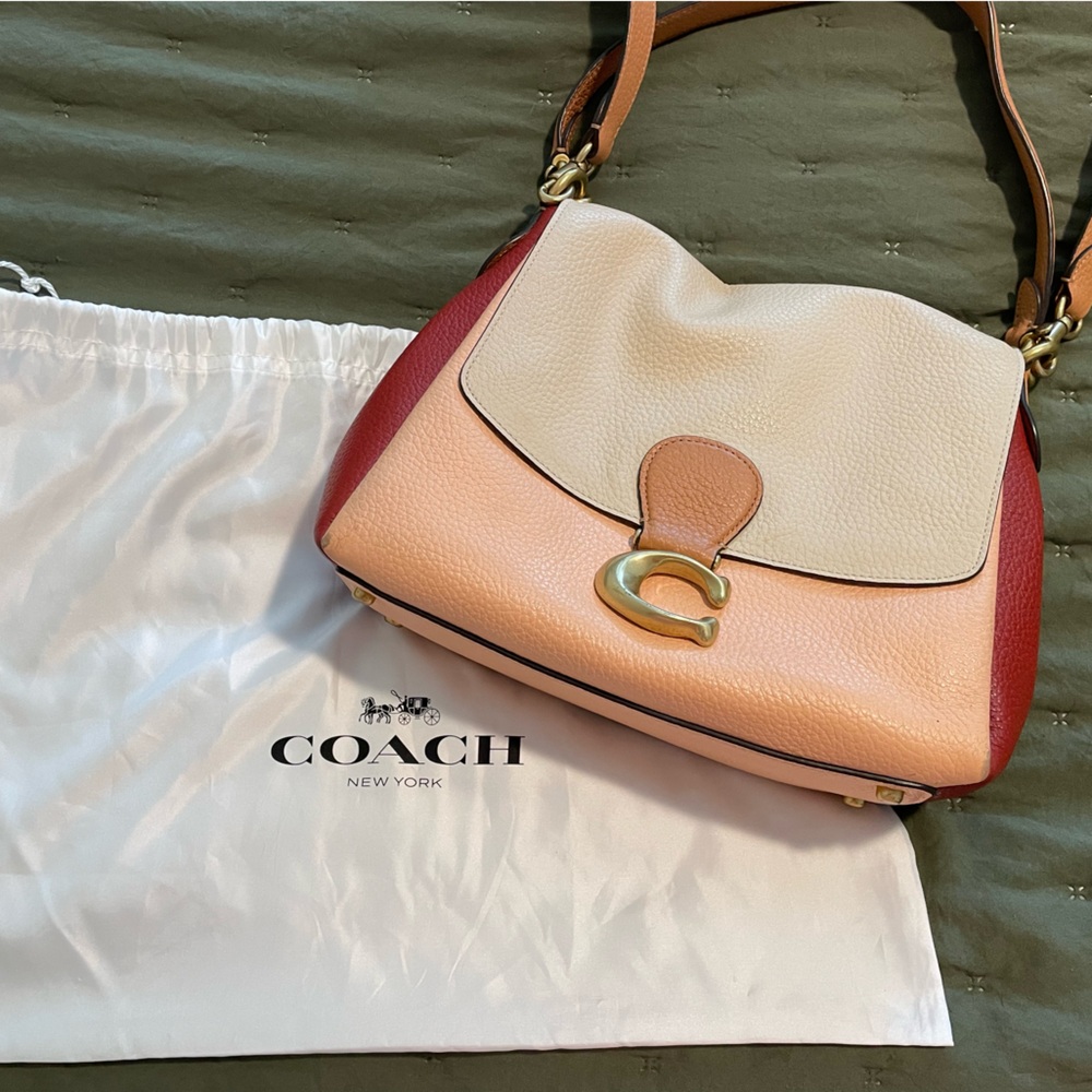 Coach Red and Cream Women's Bag